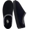 imageCUSHIONAIRE Keto Womens Slippers SlipOn Suede Mule Slipper  Cozy ampamp Stylish Memory Foam ampamp Faux Fur Lining Wide Widths AvailableBlack