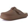 imageCUSHIONAIRE Womens Fable Recovery Clog with Faux Fur Lining and ComfortBrown