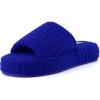 imageCUSHIONAIRE Womens RSVP slipper with Memory Foam Wide Widths AvailableRoyal Blue