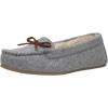 imageCushionaire Womens Sabina Moccasin Slipper Memory FoamGrey Wool