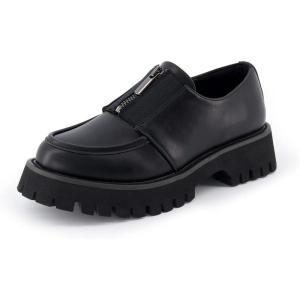 imageCUSHIONAIRE Womens Dario Zipper Slip on Loafer Memory FoamBlack
