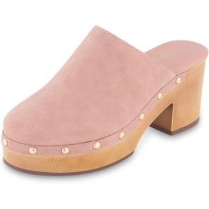 imageCUSHIONAIRE Womens Gibbons Faux Wood Clog with Memory Foam Padding Wide Widths AvailableBlush