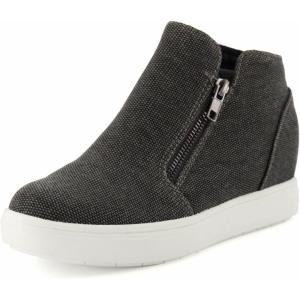 imageCUSHIONAIRE Womens Hart Hidden Wedge Sneaker Wide Width AvailableBlack Canvas