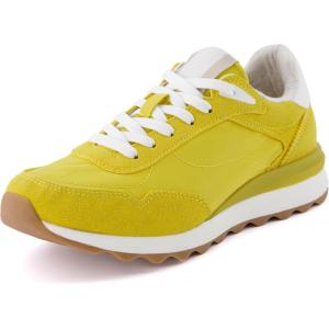imageCUSHIONAIRE Womens Kicks lace up Nylon Sneaker Comfort Foam Wide Widths AvailableYellow