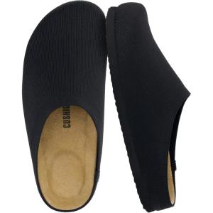 imageCUSHIONAIRE Womens Sils Knit Cork Footbed Clog with ComfortBlack