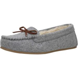 imageCushionaire Womens Sabina Moccasin Slipper Memory FoamGrey Wool