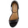 imageCUSHIONAIRE Alba Mid Block Heel Dress Shoes for Women  Open Toe Ankle Strap Heeled Womens Sandals with Memory Foam ComfortBlack