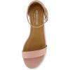 imageCUSHIONAIRE Alba Mid Block Heel Dress Shoes for Women  Open Toe Ankle Strap Heeled Womens Sandals with Memory Foam ComfortBlush