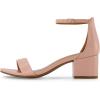 imageCUSHIONAIRE Alba Mid Block Heel Dress Shoes for Women  Open Toe Ankle Strap Heeled Womens Sandals with Memory Foam ComfortBlush