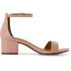 imageCUSHIONAIRE Alba Mid Block Heel Dress Shoes for Women  Open Toe Ankle Strap Heeled Womens Sandals with Memory Foam ComfortBlush