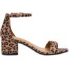 imageCUSHIONAIRE Alba Mid Block Heel Dress Shoes for Women  Open Toe Ankle Strap Heeled Womens Sandals with Memory Foam ComfortLeopard