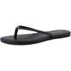 imageCUSHIONAIRE Cruise Flip Flops for Women Footwear  Vacation Beach Essentials  Casual Summer Sandals for Women with Wide WidthBlack Smooth