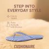 imageCUSHIONAIRE Cruise Flip Flops for Women Footwear  Vacation Beach Essentials  Casual Summer Sandals for Women with Wide WidthBlue White