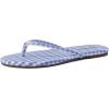 imageCUSHIONAIRE Cruise Flip Flops for Women Footwear  Vacation Beach Essentials  Casual Summer Sandals for Women with Wide WidthBlue White
