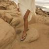 imageCUSHIONAIRE Cruise Flip Flops for Women Footwear  Vacation Beach Essentials  Casual Summer Sandals for Women with Wide WidthGold Smooth