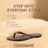 imageCUSHIONAIRE Cruise Flip Flops for Women Footwear  Vacation Beach Essentials  Casual Summer Sandals for Women with Wide WidthLeopard Smooth