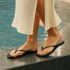 imageCUSHIONAIRE Cruise Flip Flops for Women Footwear  Vacation Beach Essentials  Casual Summer Sandals for Women with Wide WidthLeopard Smooth