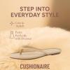 imageCUSHIONAIRE Cruise Flip Flops for Women Footwear  Vacation Beach Essentials  Casual Summer Sandals for Women with Wide WidthNude Smooth