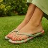 imageCUSHIONAIRE Cruise Flip Flops for Women Footwear  Vacation Beach Essentials  Casual Summer Sandals for Women with Wide WidthRed