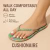 imageCUSHIONAIRE Cruise Flip Flops for Women Footwear  Vacation Beach Essentials  Casual Summer Sandals for Women with Wide WidthRed