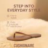 imageCUSHIONAIRE Cruise Flip Flops for Women Footwear  Vacation Beach Essentials  Casual Summer Sandals for Women with Wide WidthWhiskey Smooth