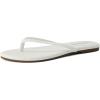 imageCUSHIONAIRE Cruise Flip Flops for Women Footwear  Vacation Beach Essentials  Casual Summer Sandals for Women with Wide WidthWhite Smooth