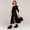 imageCUSHIONAIRE Hippy Womens Platform Ankle Boots  Genuine Suede Faux Fur Lining Cozy Winter SlipOn Design Comfortable Footwear with Wide Widths AvailableBlack
