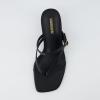 imageCUSHIONAIRE Madrid Kitten Heel Square Toe Womens Sandals  Comfortable Dressy Strappy Heels Sandals for Women Wide Widths AvailableBlack