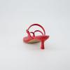 imageCUSHIONAIRE Madrid Kitten Heel Square Toe Womens Sandals  Comfortable Dressy Strappy Heels Sandals for Women Wide Widths AvailableRed