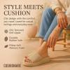 imageCUSHIONAIRE Pim Wedge Chunky Platform Womens Sandals with Stretch Knit Upper ampamp Memory Foam Summer Sandals for WomenTaupe Weave
