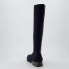 imageCUSHIONAIRE Rialto Womens KneeHigh Stretch Boot  SlipOn Tall Shaft Boot with Memory Foam ampamp Low Block HeelKnit Black