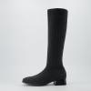 imageCUSHIONAIRE Rialto Womens KneeHigh Stretch Boot  SlipOn Tall Shaft Boot with Memory Foam ampamp Low Block HeelKnit Gray