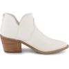 imageCUSHIONAIRE Rodeo Pointed Toe Cowgirl Boots  Sleek Profile Western Cowboy Boots for Women with Secure Back ZipperWhite
