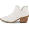 imageCUSHIONAIRE Rodeo Pointed Toe Cowgirl Boots  Sleek Profile Western Cowboy Boots for Women with Secure Back ZipperWhite