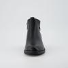 imageCUSHIONAIRE Taco Womens Ankle Bootie  Low Heel Ankle Boots for Women with Memory Foam Comfort Side Zipper and Wide Widths AvailableBlack Smooth
