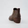imageCUSHIONAIRE Taco Womens Ankle Bootie  Low Heel Ankle Boots for Women with Memory Foam Comfort Side Zipper and Wide Widths AvailableBrown Smooth
