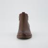 imageCUSHIONAIRE Taco Womens Ankle Bootie  Low Heel Ankle Boots for Women with Memory Foam Comfort Side Zipper and Wide Widths AvailableBrown Smooth