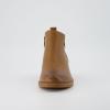 imageCUSHIONAIRE Taco Womens Ankle Bootie  Low Heel Ankle Boots for Women with Memory Foam Comfort Side Zipper and Wide Widths AvailableChestnut Smooth