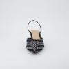 imageCUSHIONAIRE Womens Affair Rhinestone Mesh Kitten Heel Slingback Pumps Memory Foam Wide Widths AvailableBlack Embellish