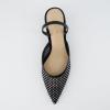 imageCUSHIONAIRE Womens Affair Rhinestone Mesh Kitten Heel Slingback Pumps Memory Foam Wide Widths AvailableBlack Embellish