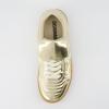 imageCUSHIONAIRE Womens Astro Retro Sneaker LaceUp Design Memory Foam Wide Widths AvailableGold Metallic
