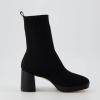 imageCUSHIONAIRE Womens Bancroft Stretch platform heel boot Memory Foam Wide Widths AvailableBlack