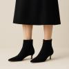 imageCUSHIONAIRE Womens Barbi Kitten Heel Bootie Memory Foam Wide Widths AvailableBlack Microsuede