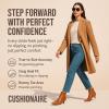 imageCUSHIONAIRE Womens Barbi Kitten Heel Bootie Memory Foam Wide Widths AvailableCognac