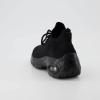 imageCUSHIONAIRE Womens Blaze Stretch Knit Slip on lace Sneaker Memory Foam ampamp LiteSole TechnologyBlackBlack