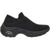 imageCUSHIONAIRE Womens Breeze Stretch Knit Slip on Sneaker Memory Foam ampamp LiteSole TechnologyBlackBl