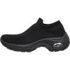 imageCUSHIONAIRE Womens Breeze Stretch Knit Slip on Sneaker Memory Foam ampamp LiteSole TechnologyBlackBl