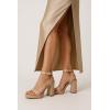 imageCUSHIONAIRE Womens Cherry platform dress sandal Memory Foam and Wide Widths AvailableNude Patent