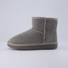 imageCUSHIONAIRE Womens Hipster pull on boot Memory FoamGrey Vegan Suede