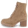 imageCUSHIONAIRE Womens James lace up boot Memory Foam Wide Widths AvailableTan Faux Suede
